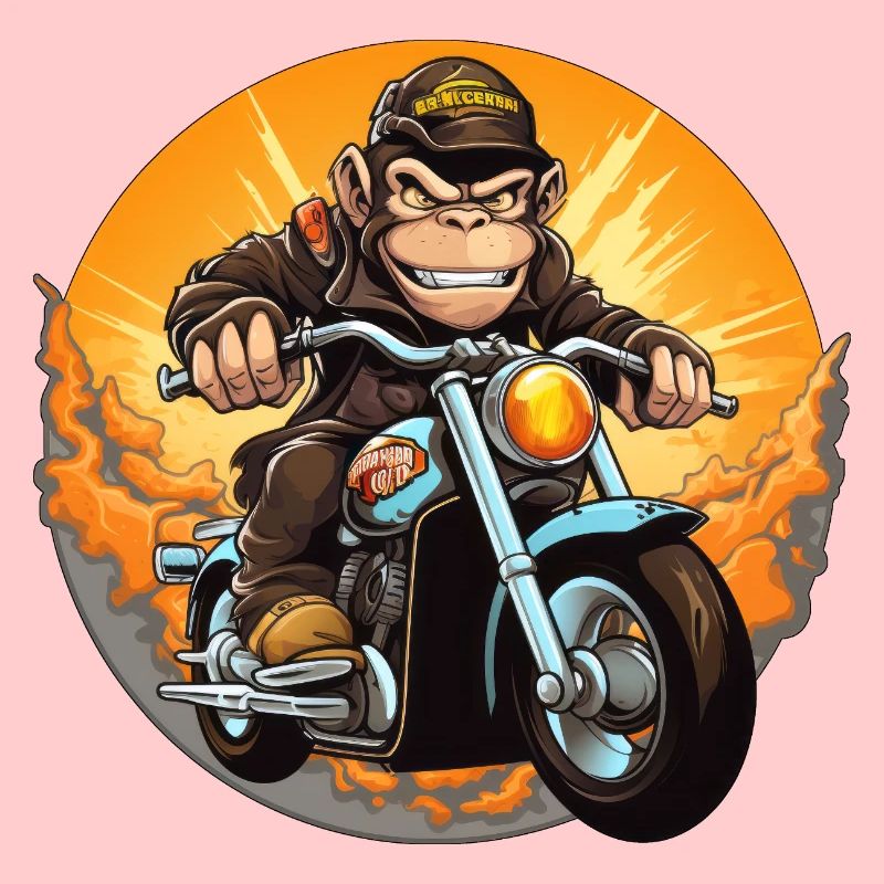 Monkey Motorcycle / Motorcyclist Monkey