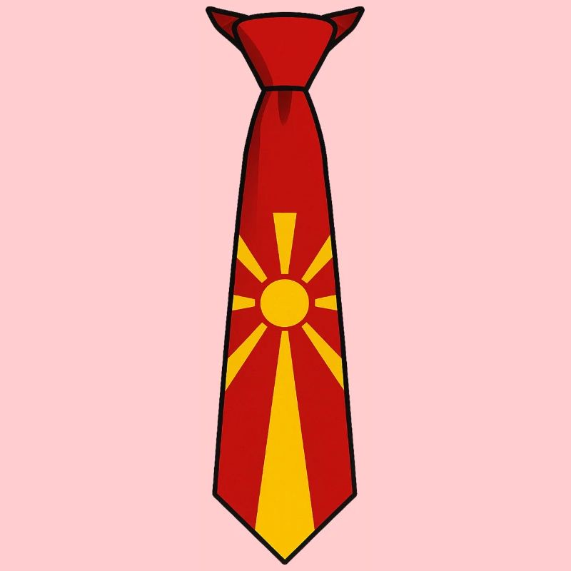 Macedonia Tie – Flaggendesign