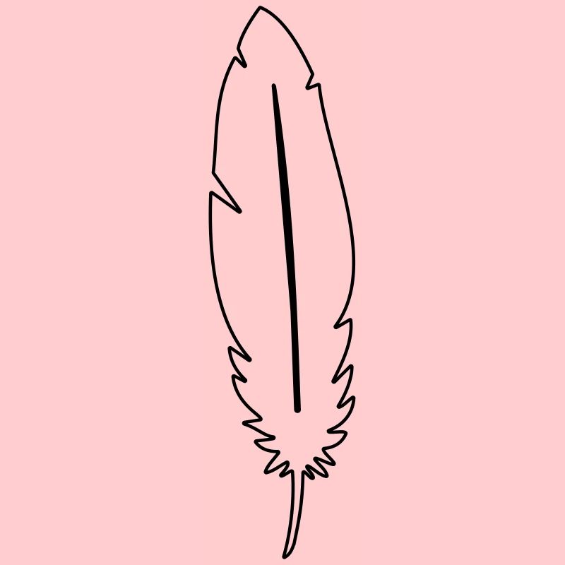Feder Leichtigkeit Symbol