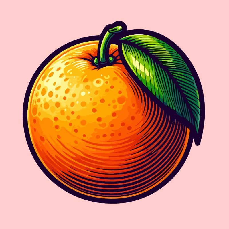 Modern Orange Illustration