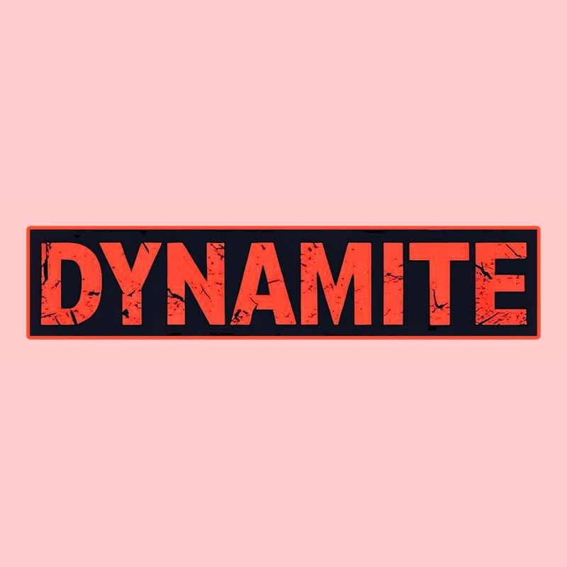 Dynamitisches rotes Grunge-Poster