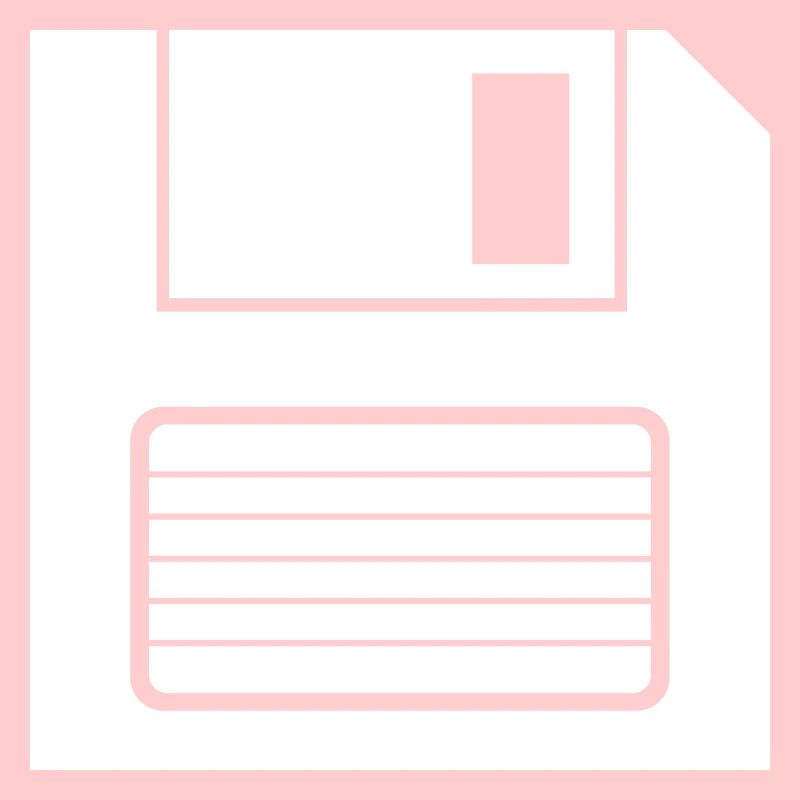 Floppy disk storage symbol