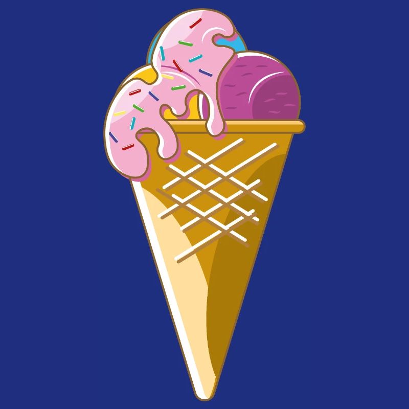 Glace dans un cornet