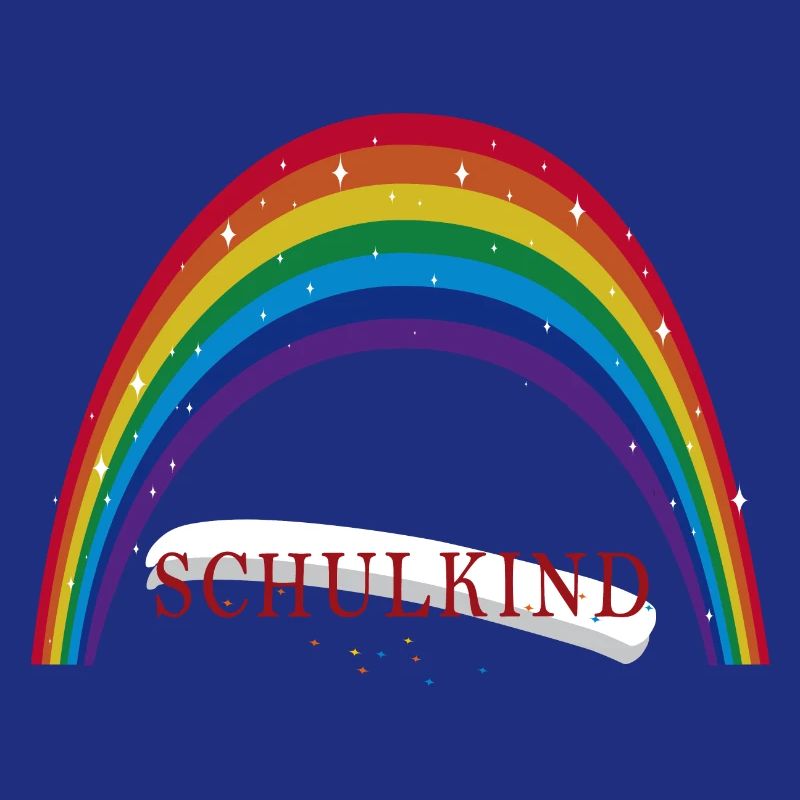 Schulanfang Regenbogen Schulkind