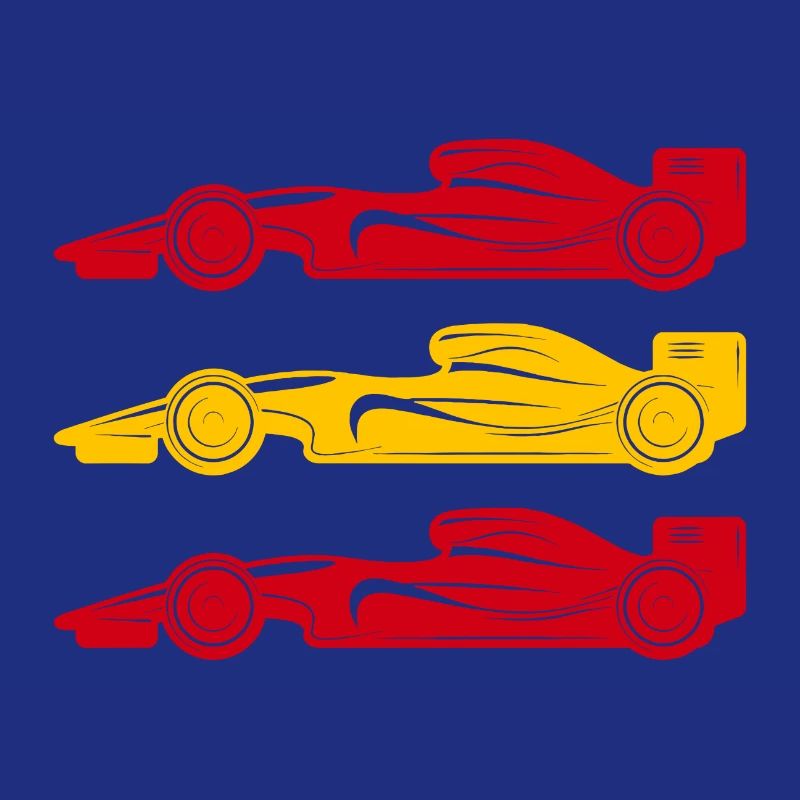 Drapeau de voiture de course de course de formule Espagne