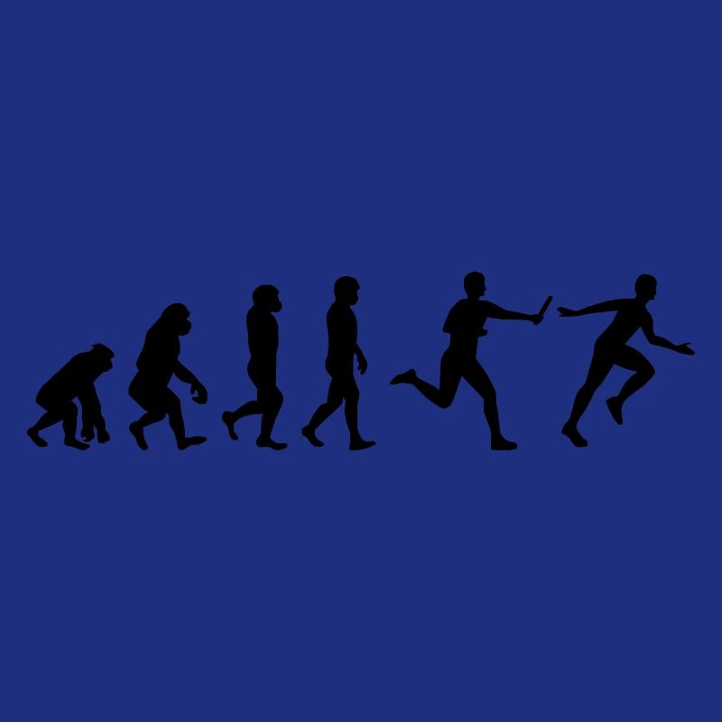 Staffellauf Athlet Leichtathletik Evolution