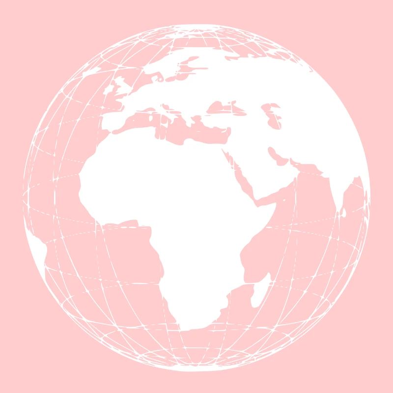 Globe - Globe terrestre blanc Planète Terre