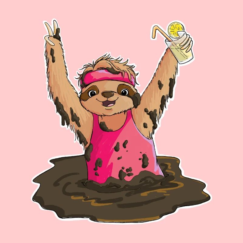 Mud Run Sloth