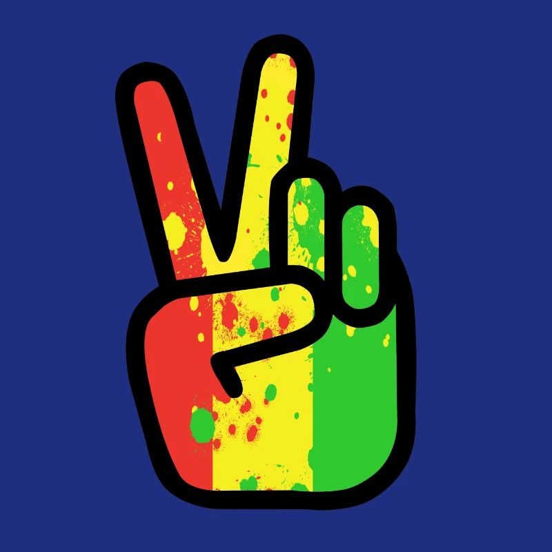 PEACE SIGN RASTA