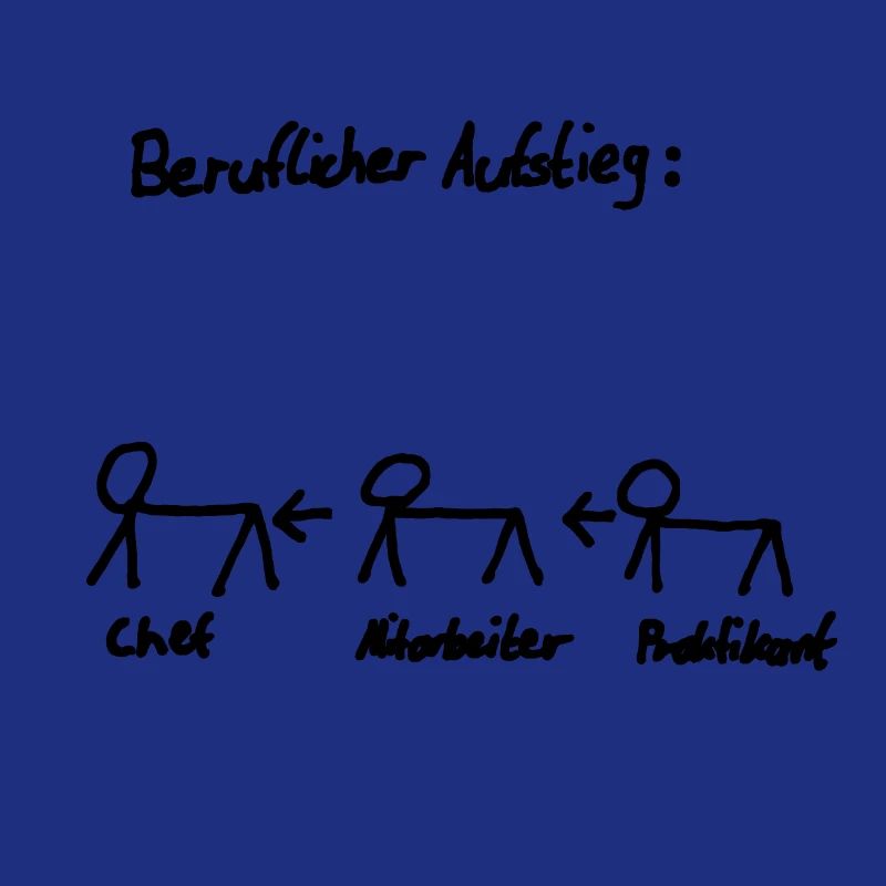 Beruflicher Aufstieg, Lustiger Comic, Geschenk Job