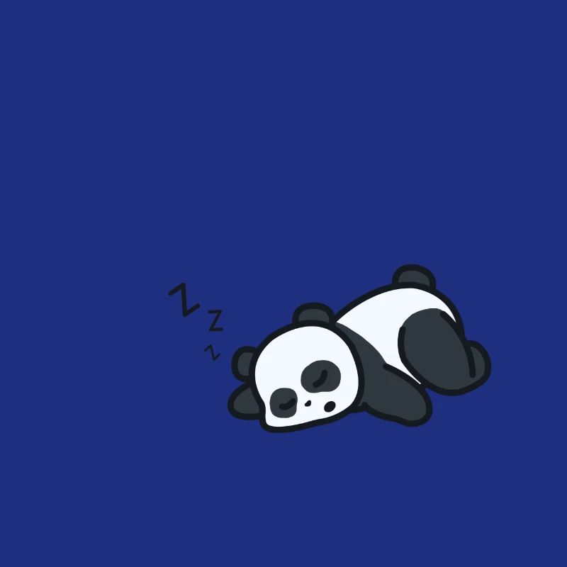 sleeping panda