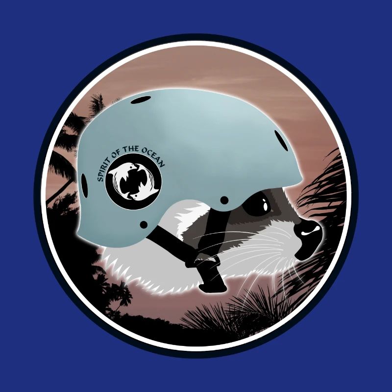 Surfing Waschbär