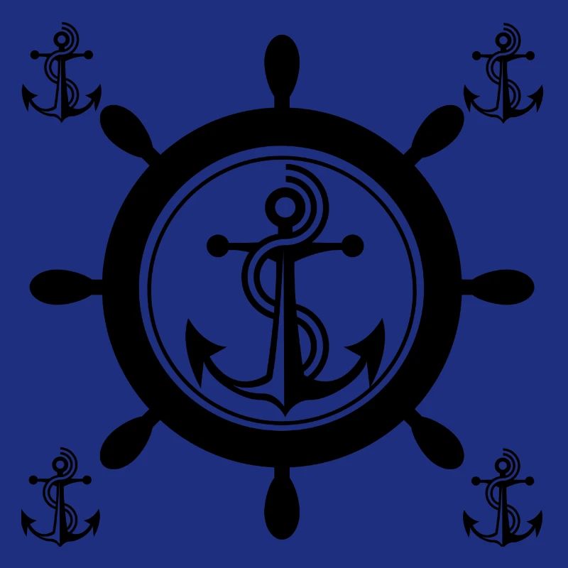 schiffsruder mit anker,anker schiffsruder