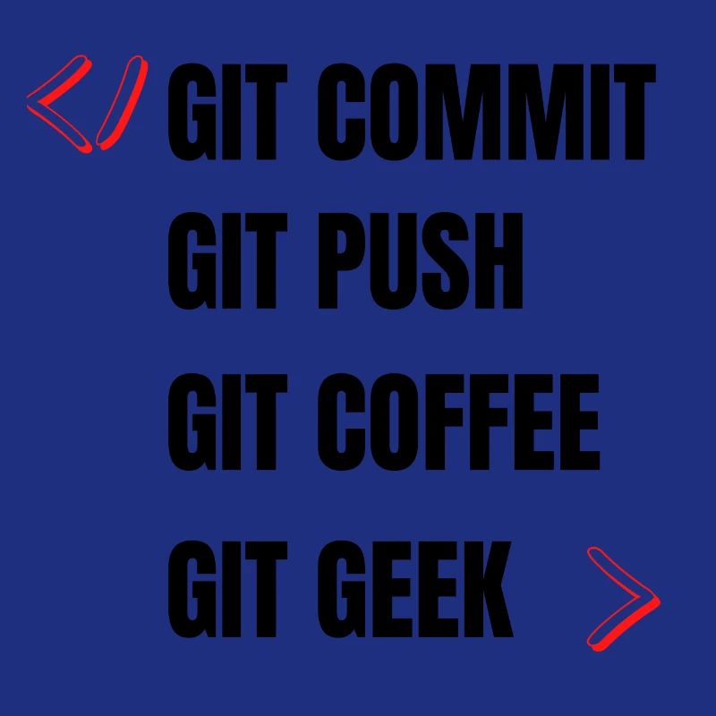 git commit git push git coffee git geek développeu