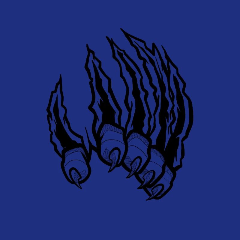 Tiger claws - black and white