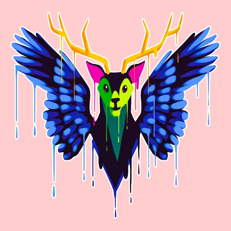 A Beautiful and Fun Peryton Bat Design