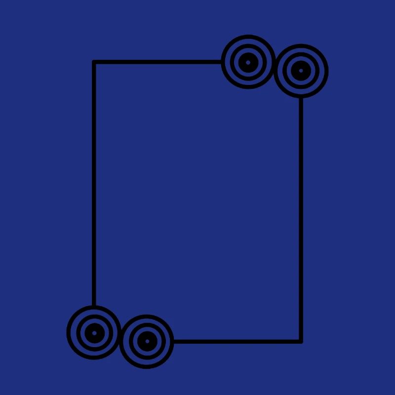 Elongated black frame Basic text