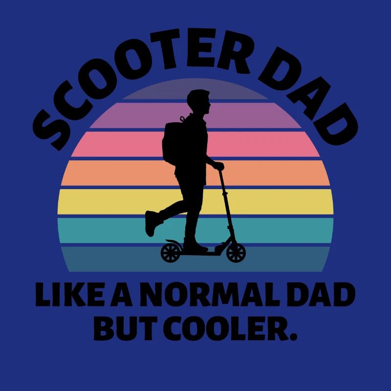 Electric Scooter Dad Driver E-Scooter Fathers day