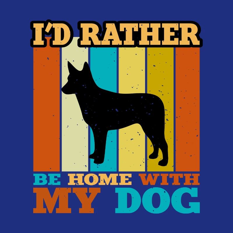 Australian Stumpy Tail Cattle Dog Silhouette