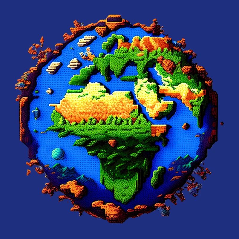 Pixel-Erde