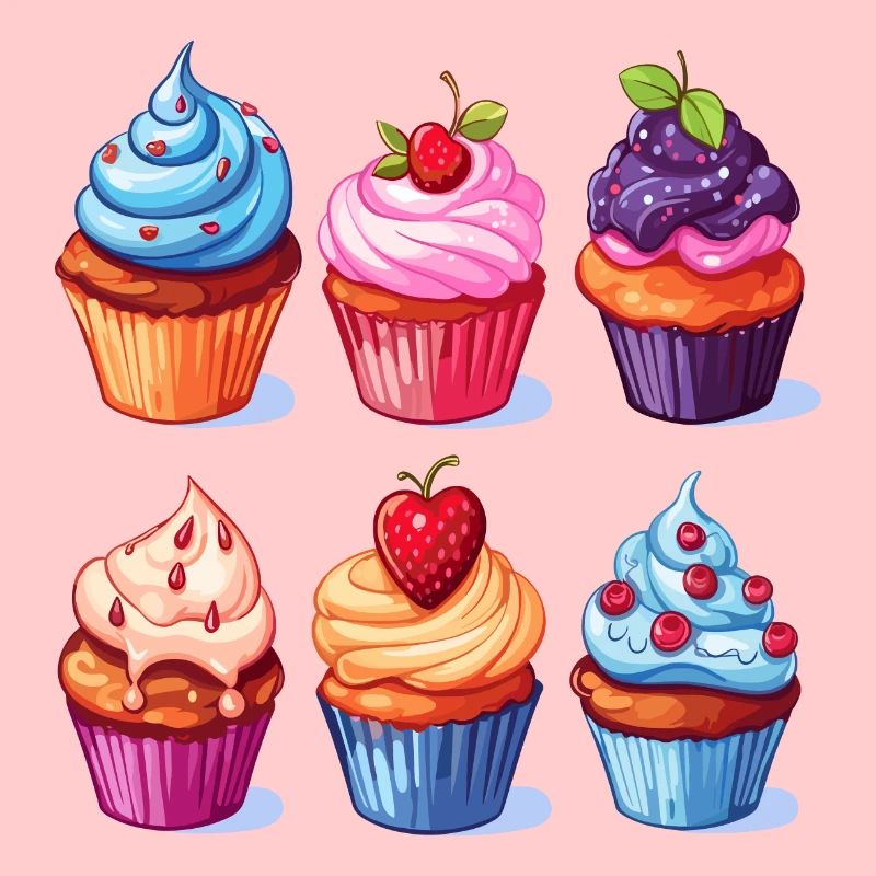 Cupcakes Cupcake Süßigkeiten Backwaren