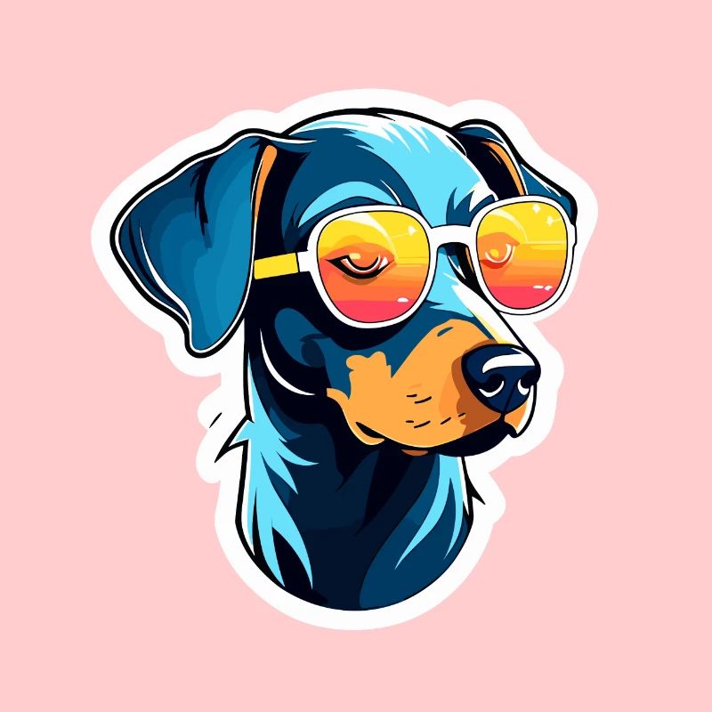 Doberman chien dessin