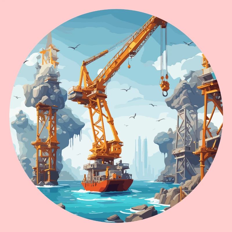 Kran / Baustelle / Seilwinde / Kransystem