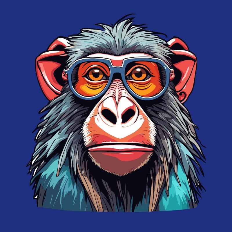 Monkey / Animal / Zoo / Babian / Wild / Comic