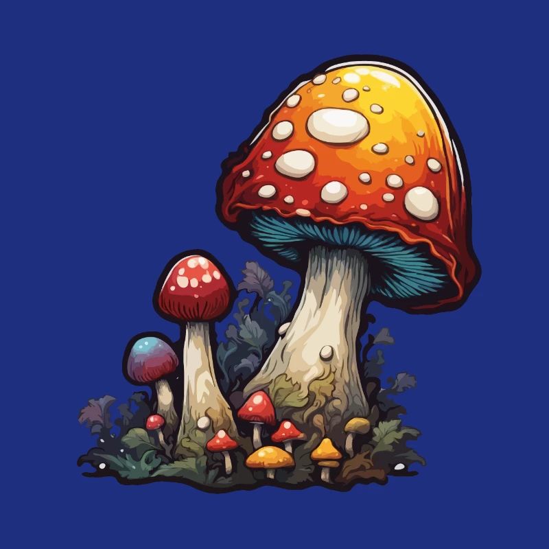 Mushroom / Mushroom / Meadow / Forest / Goa / Psy