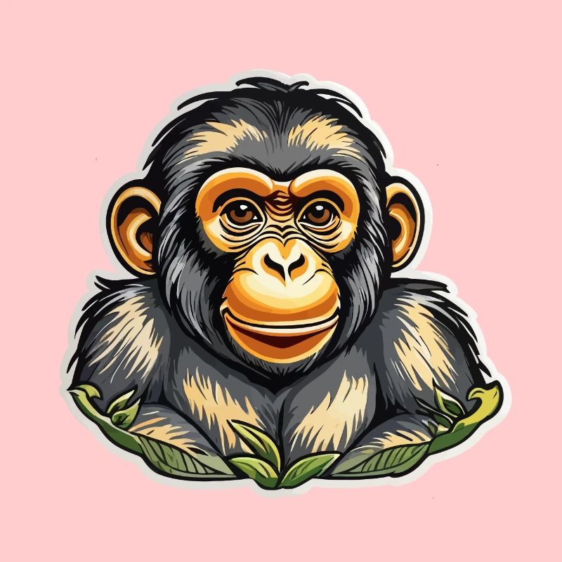 Aquarelles de singe
