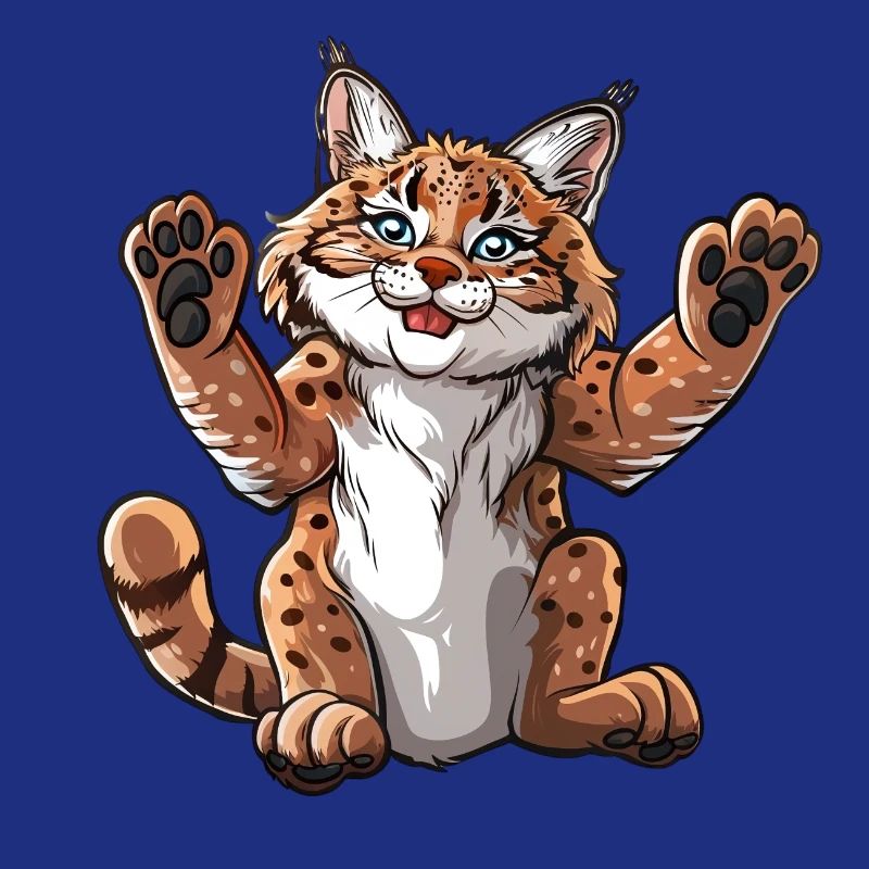 Cute Laughing Lynx