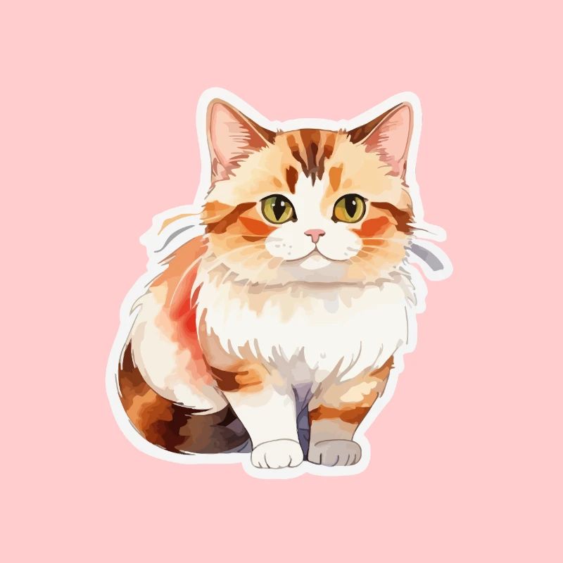 Munchkin Teckel Chat Aquarelle