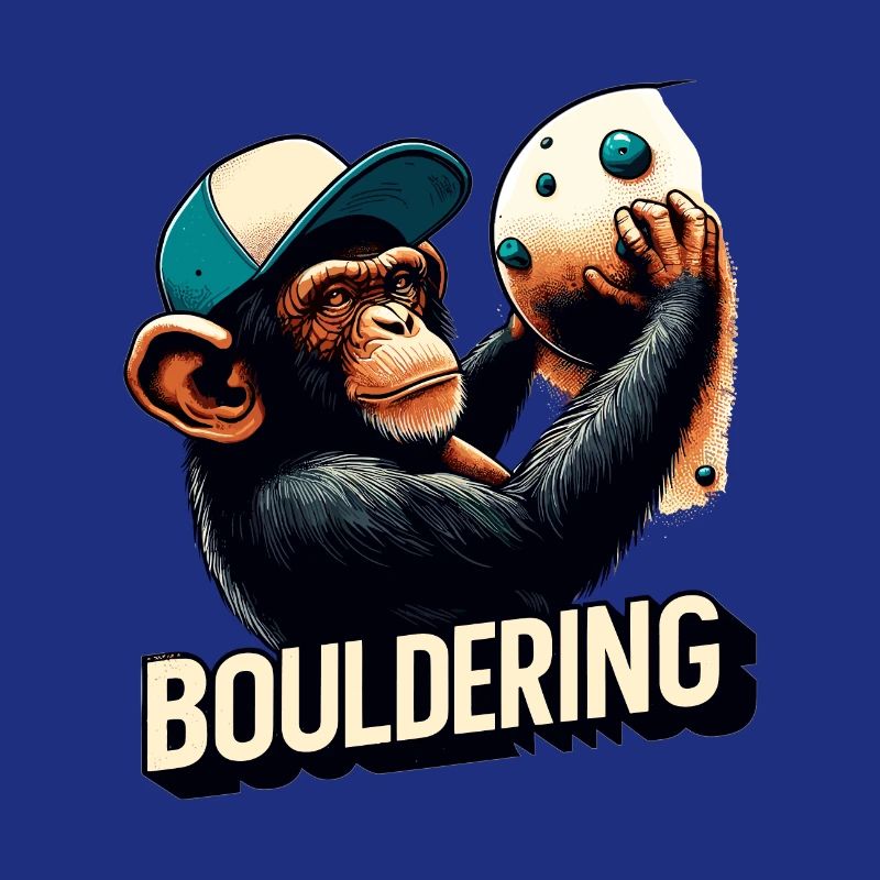 Bouldering Chimpanzee Climbing Gift