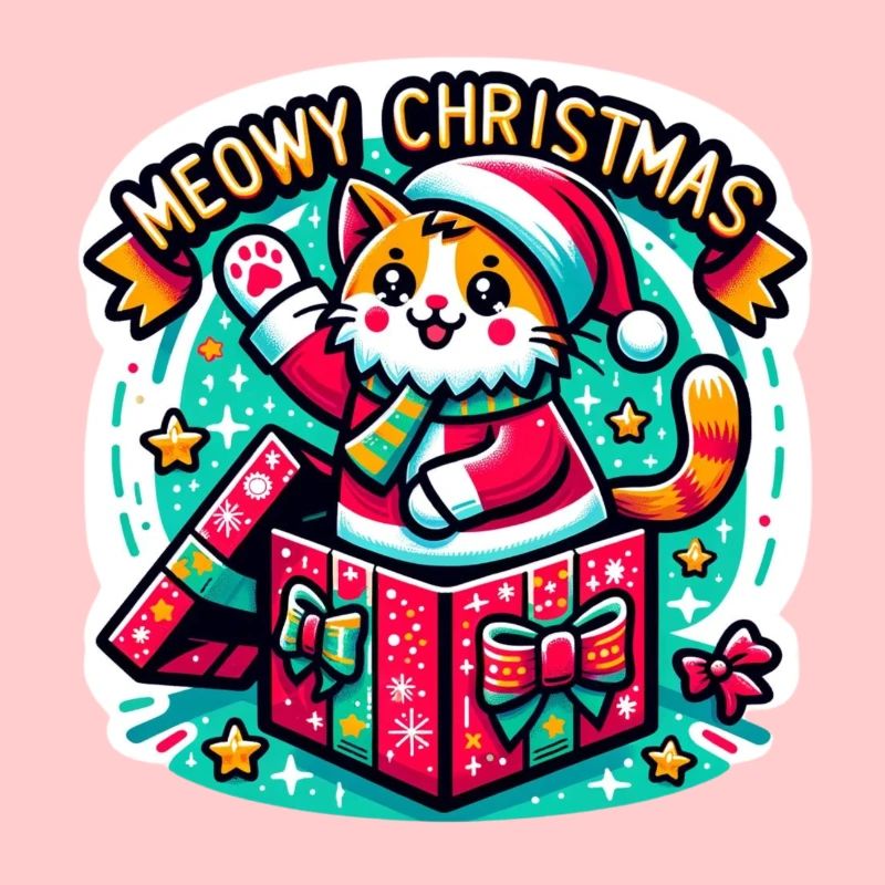 Chat Miaou Noël High Five 5 1