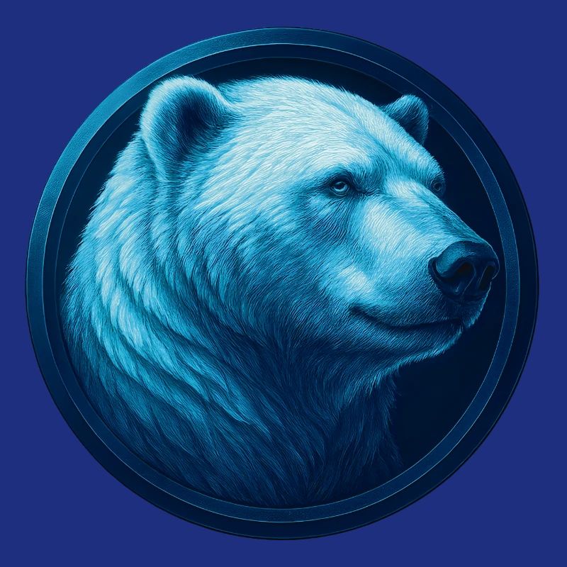 Eisbär Emblem – Cooles Polartier Design