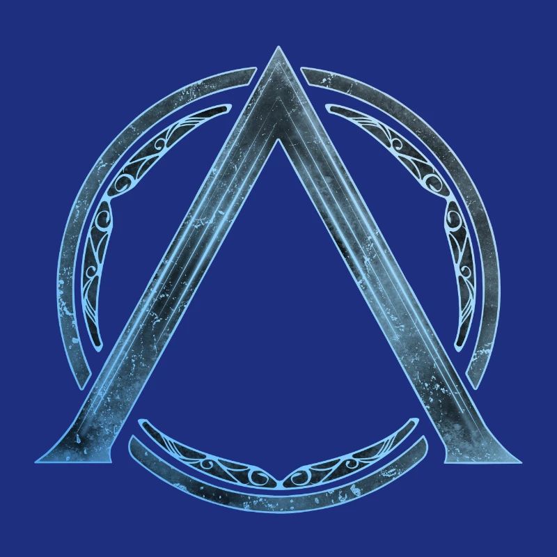 Sparta Lambda Symbol Blau Eis