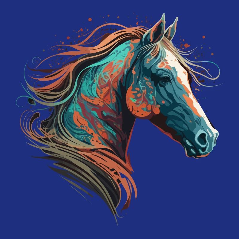 Illustration de cheval à couper le souffle