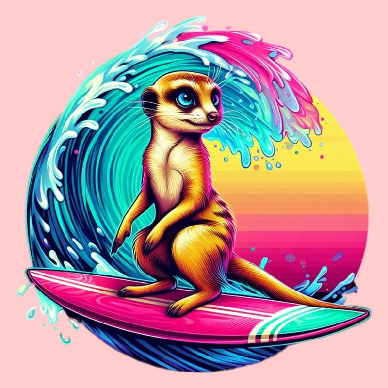 Erdmännchen Surfen