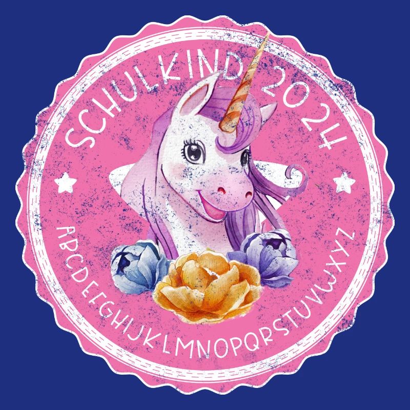 Einschulungsgeschenk - Einhorn ABC Schulkind