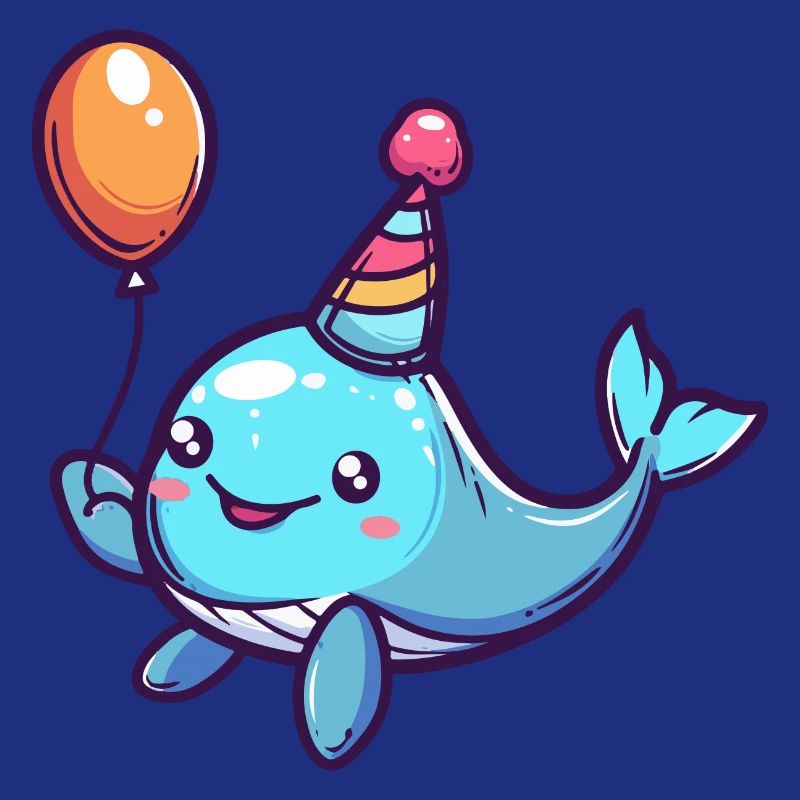 Wal Geburtstag Comic Niedlich