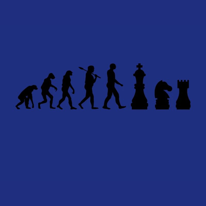 Chess pieces Evolution chess gift