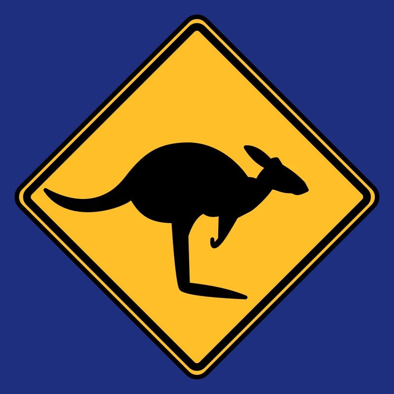 Caution kangaroo
