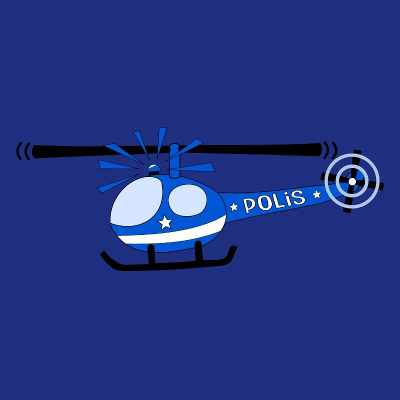Hubschrauber Polis Kinder