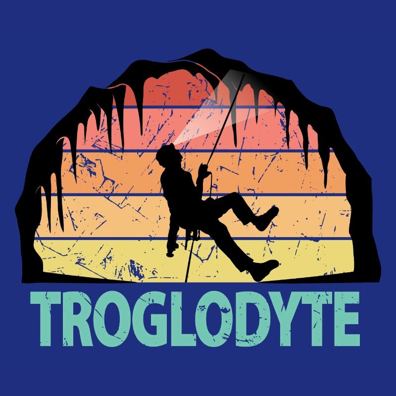 Troglodyte Funny Caving - Cave Explorer Speleology