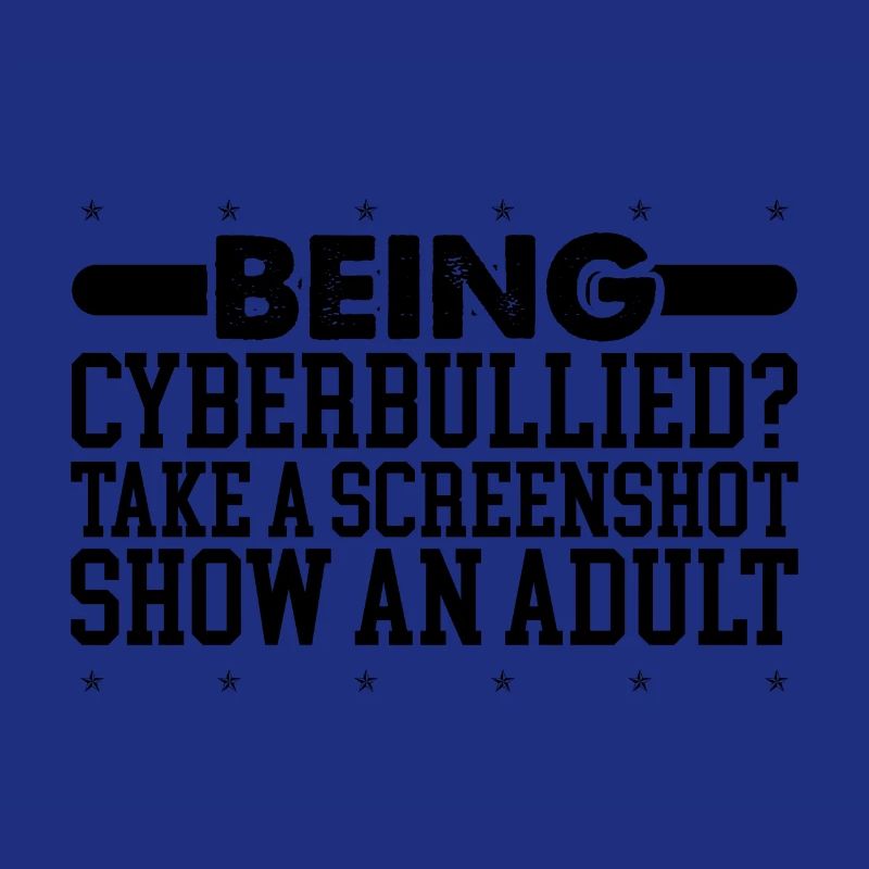 Cybermobbing-Geschenk-Screenshot Zeigen Sie einen Erwachsenen