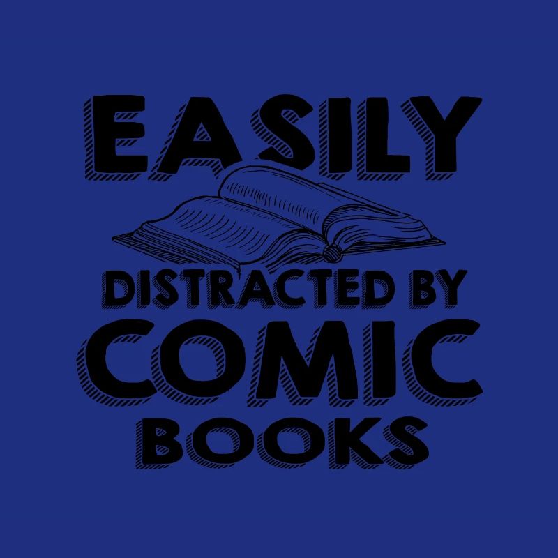 Comic Book Addict Gifts Easily Distracted by