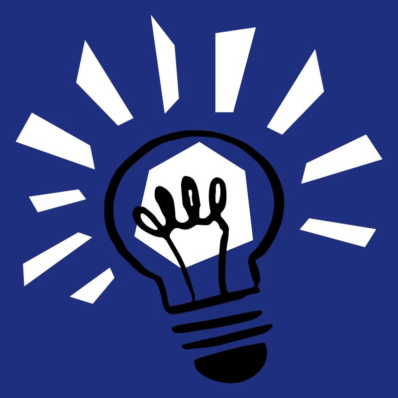 Light bulb shining