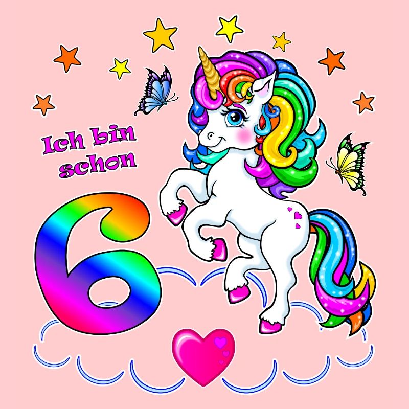 Mädchen 6 Jahre Geburtstag Einhorn