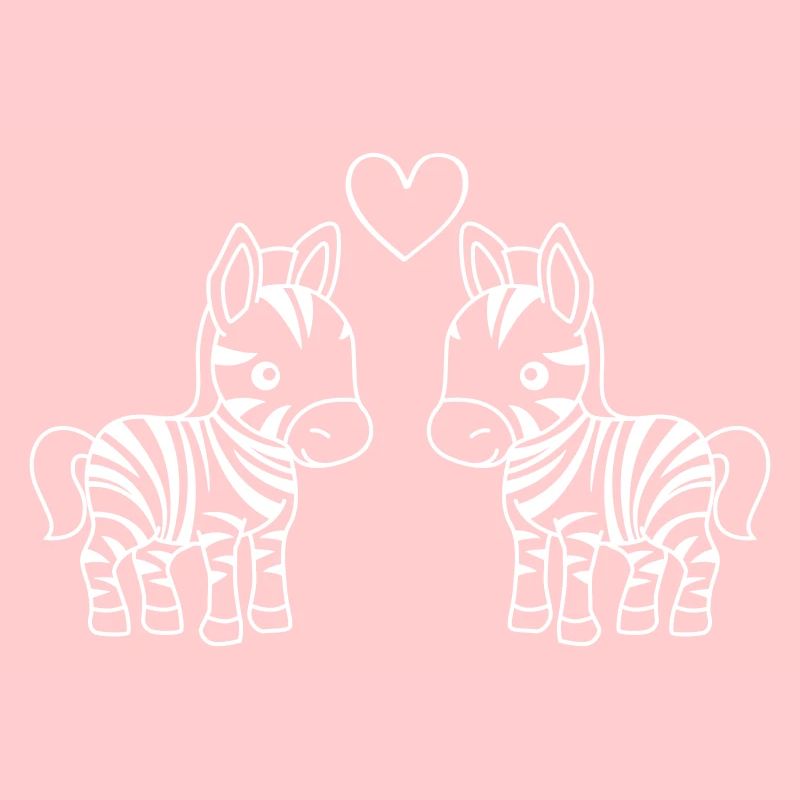 Zebra Comic Paar Liebe