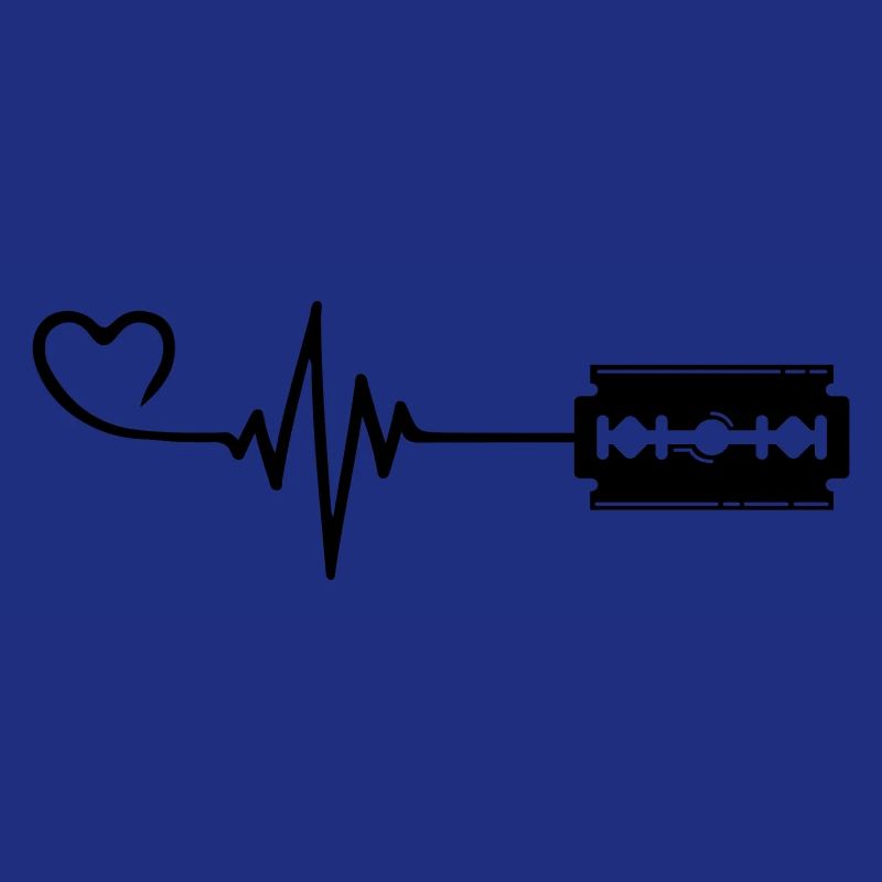 Razor Blade Pulse Heart Love